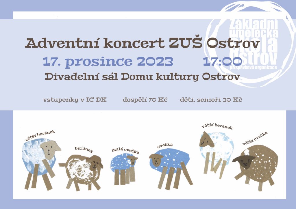 DŮM KULTURY OSTROV - Adventní koncert ZUŠ