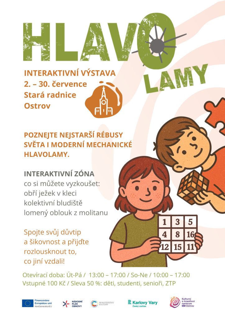 Kulturní a kreativní centrum Ostrov - INTERAKTIVNÍ VÝSTAVA – HLAVOLAMY