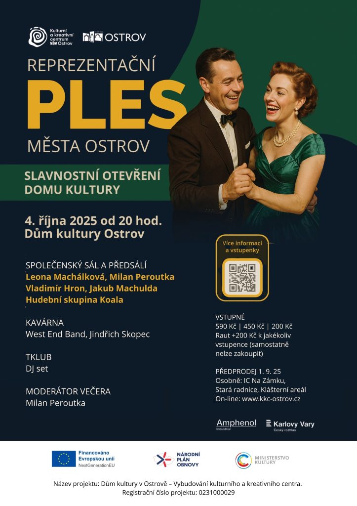 Kulturní a kreativní centrum Ostrov - Reprezentační ples města Ostrov