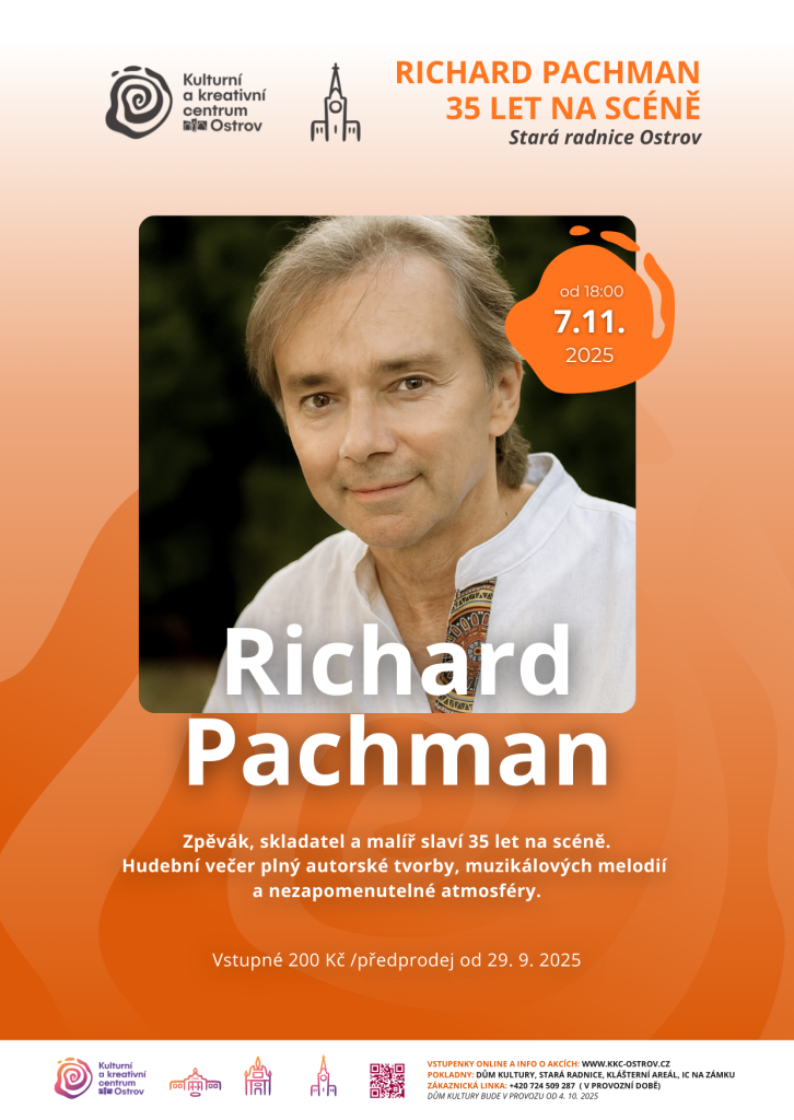 Kulturní a kreativní centrum Ostrov - RICHARD PACHMAN – RECITÁL