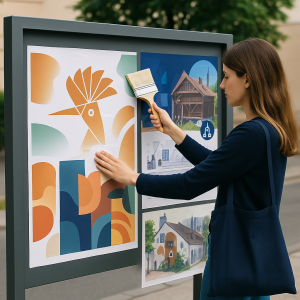 Kulturní a kreativní centrum Ostrov - Výlep plakátů