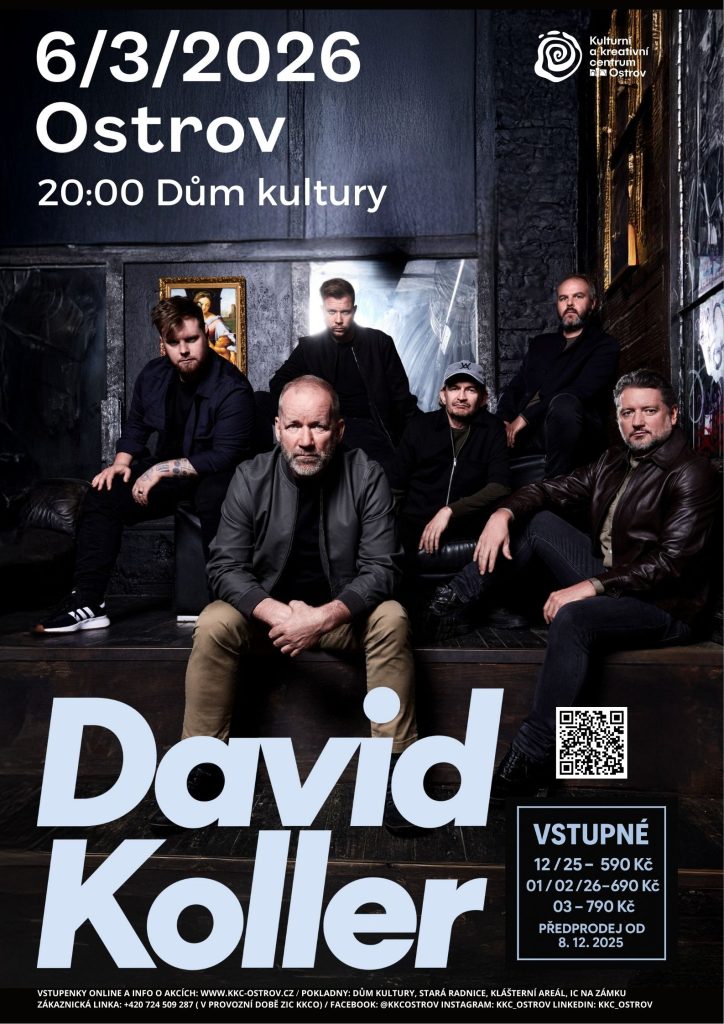 Kulturní a kreativní centrum Ostrov - David Koller – TOUR JARO 2026
