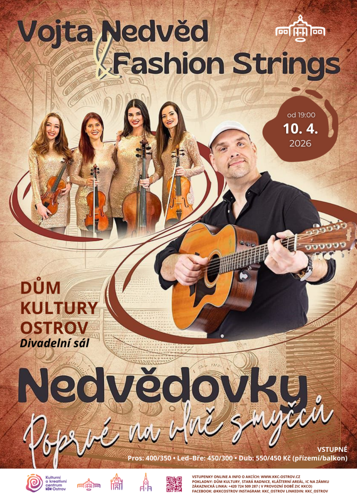 Kulturní a kreativní centrum Ostrov - VOJTA NEDVĚD A FASHION STRINGS