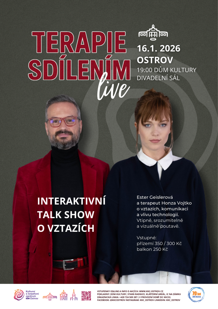 Kulturní a kreativní centrum Ostrov - TERAPIE SDÍLENÍM live