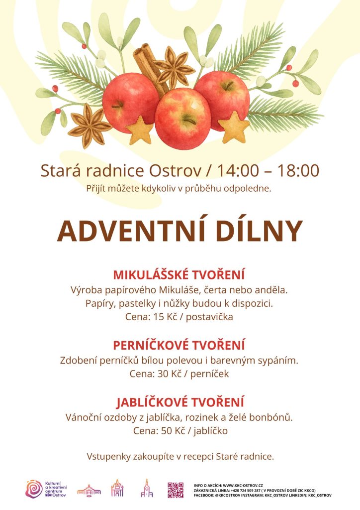 Kulturní a kreativní centrum Ostrov - JABLÍČKOVÉ TVOŘENÍ