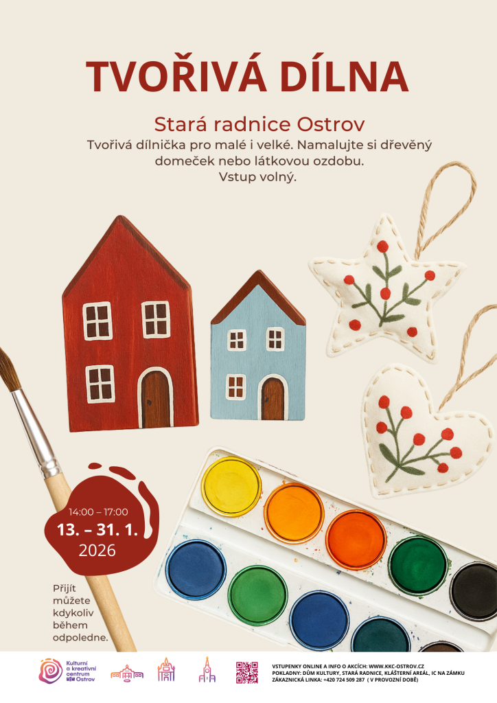 Kulturní a kreativní centrum Ostrov - TVOŘIVÁ DÍLNA NA STARÉ RADNICI
