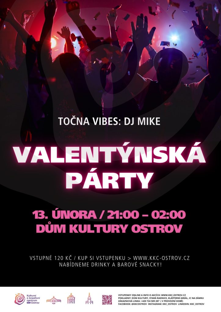 Kulturní a kreativní centrum Ostrov - VALENTÝNSKÁ PARTY