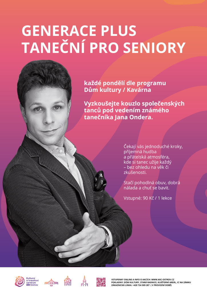 Kulturní a kreativní centrum Ostrov - GENERACE PLUS: TANEČNÍ PRO SENIORY S JANEM ONDEREM