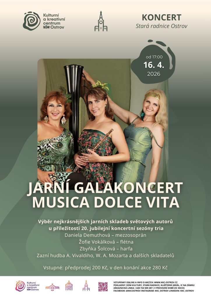Kulturní a kreativní centrum Ostrov - JARNÍ GALAKONCERT MUSICA DOLCE VITA