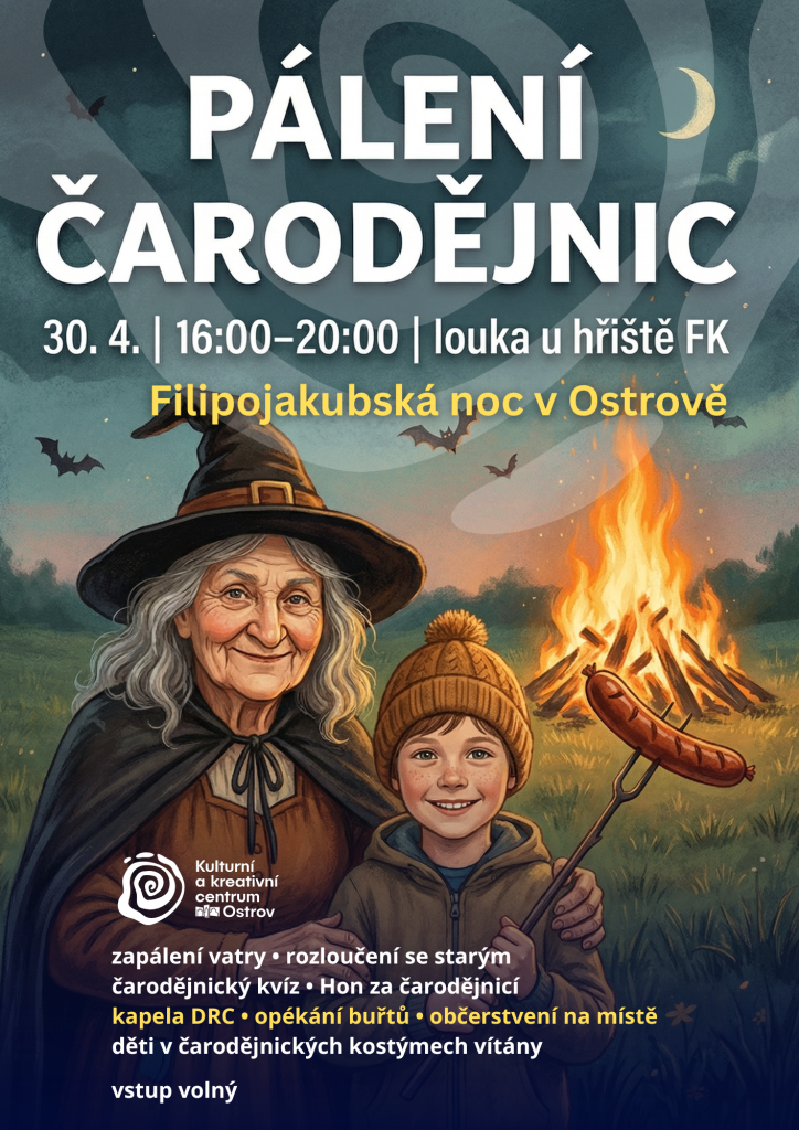Kulturní a kreativní centrum Ostrov - Pálení čarodějnic
