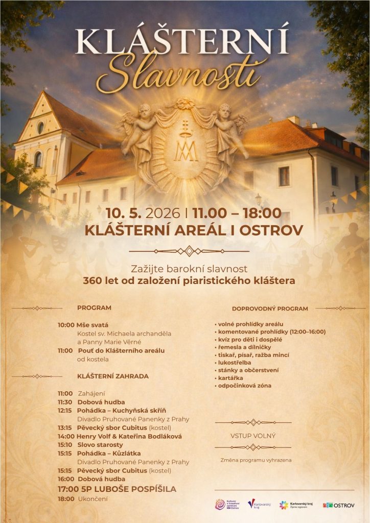 Kulturní a kreativní centrum Ostrov - Klášterní slavnosti 2026