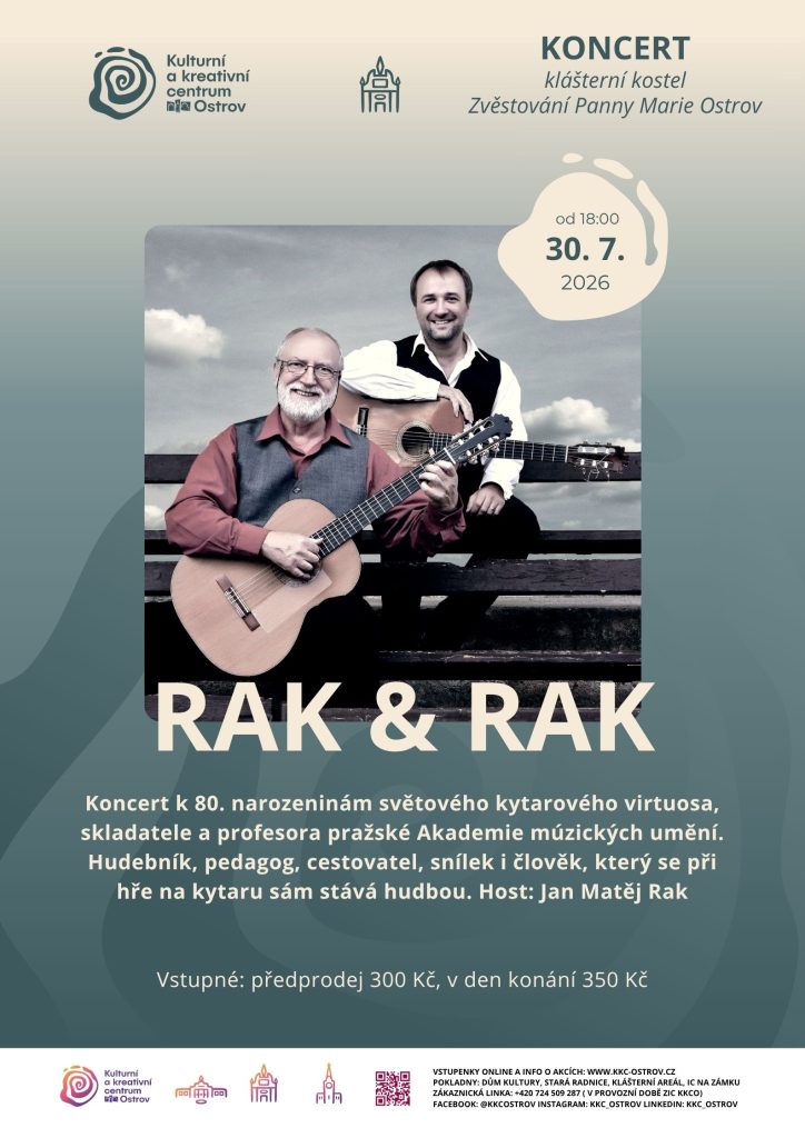 Kulturní a kreativní centrum Ostrov - RAK & RAK: KONCERT K 80. NAROZENINÁM