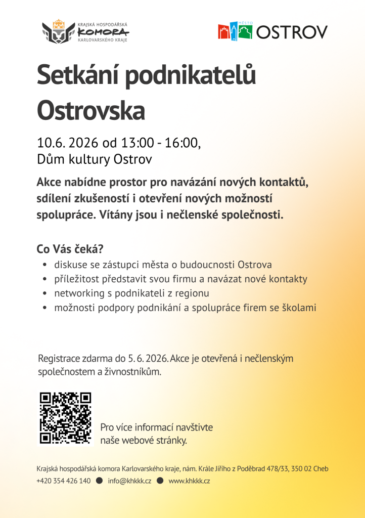 Kulturní a kreativní centrum Ostrov - Setkání podnikatelů Ostrovska