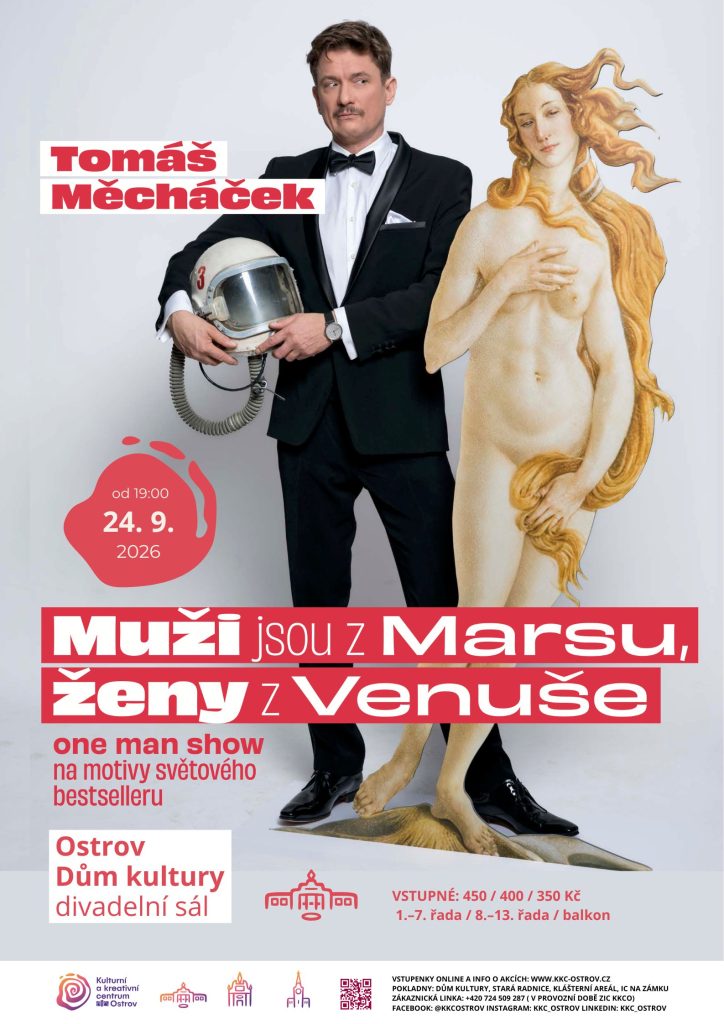 Kulturní a kreativní centrum Ostrov - MUŽI JSOU Z MARSU, ŽENY Z VENUŠE