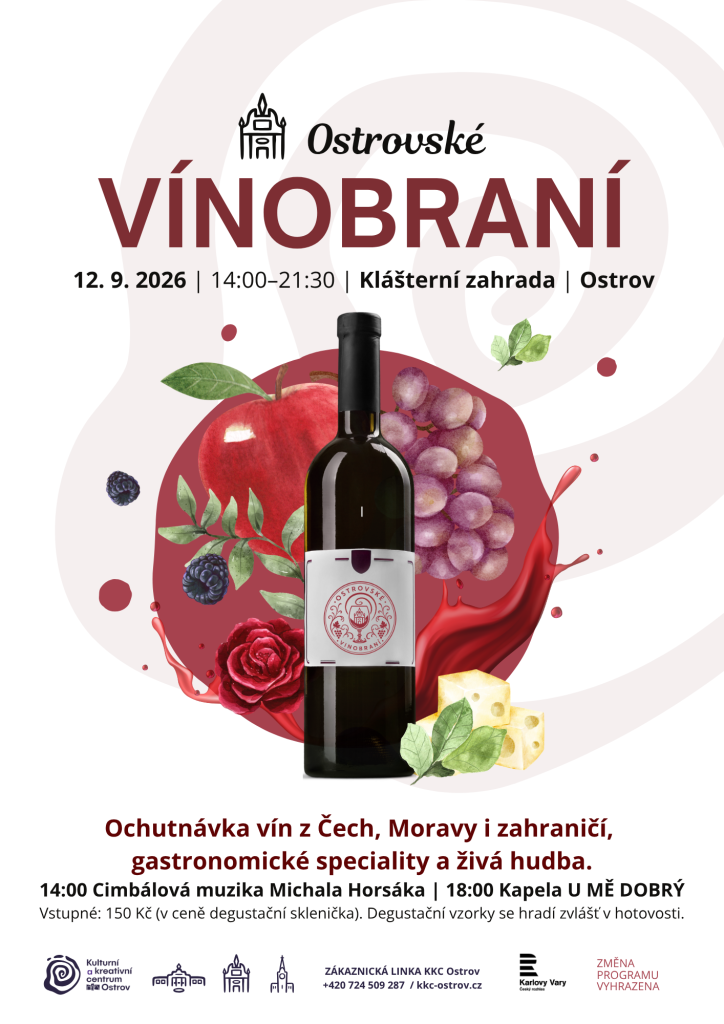 Kulturní a kreativní centrum Ostrov - OSTROVSKÉ VINOBRANÍ 2026