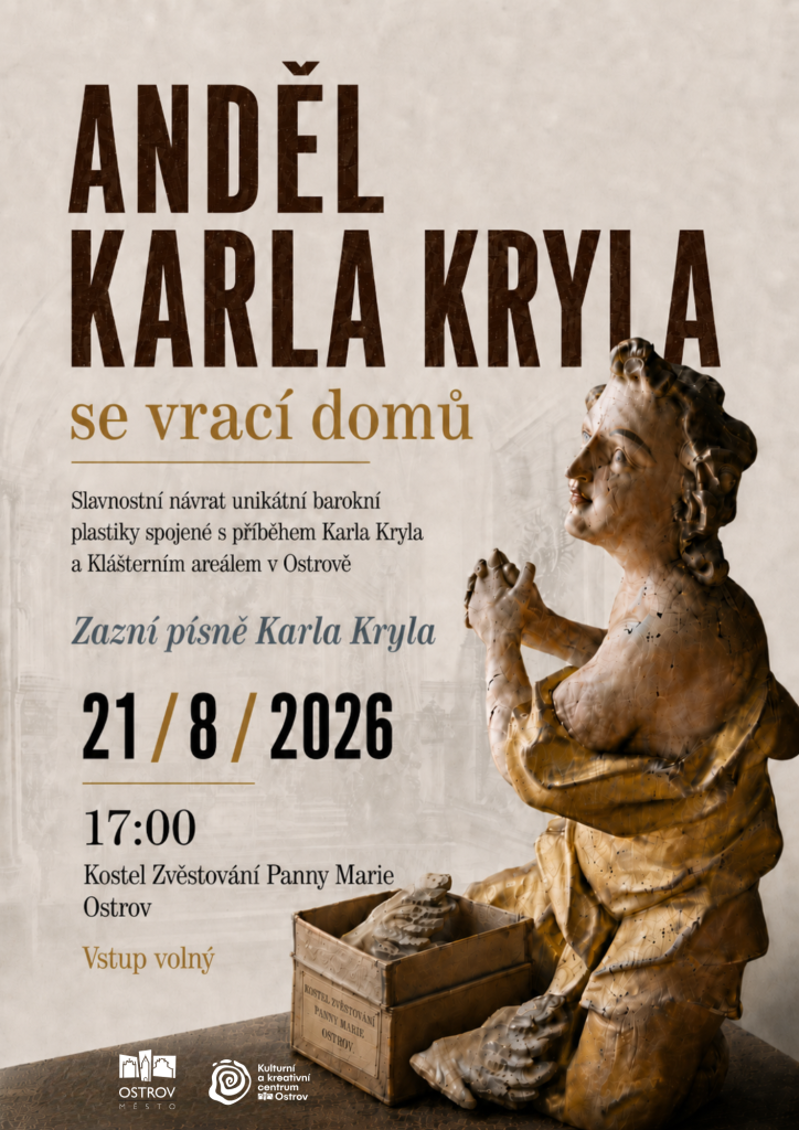 Kulturní a kreativní centrum Ostrov - Anděl Karla Kryla se vrací domů