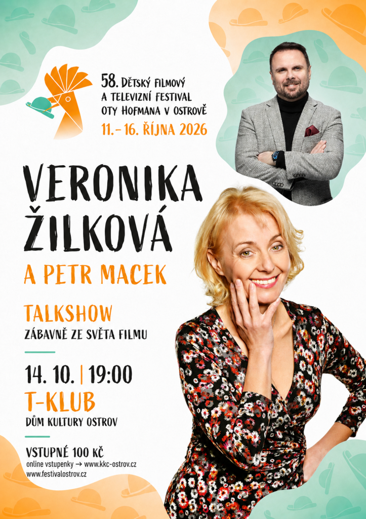 Kulturní a kreativní centrum Ostrov - VERONIKA ŽILKOVÁ A PETR MACEK – TALKSHOW