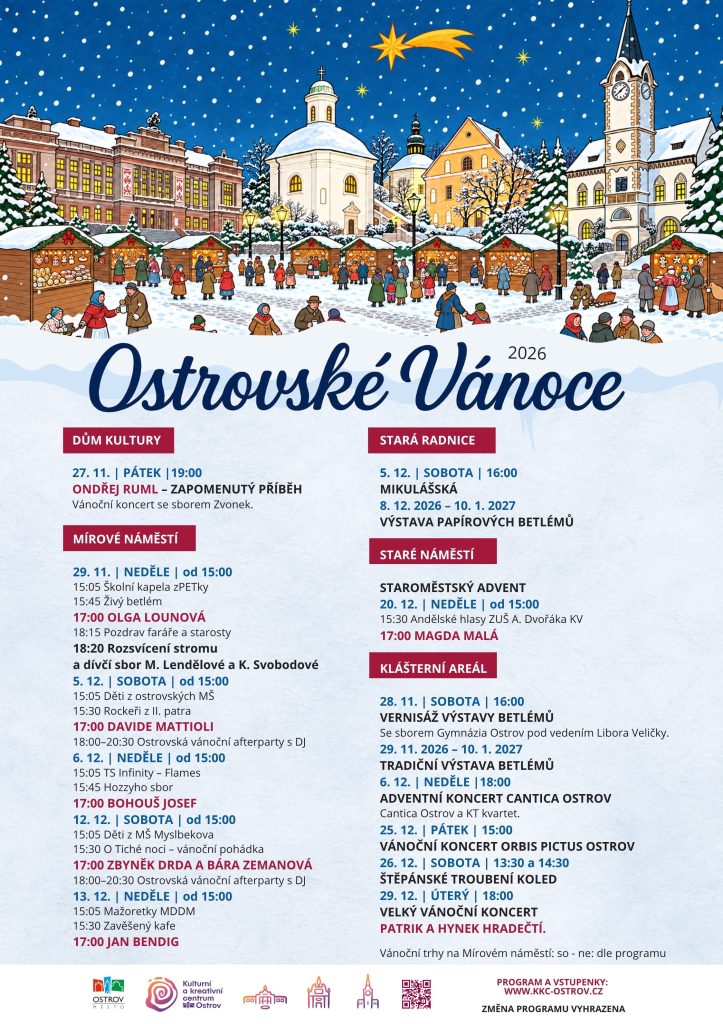 Kulturní a kreativní centrum Ostrov - Ostrovské Vánoce s Davidem Mattiolim