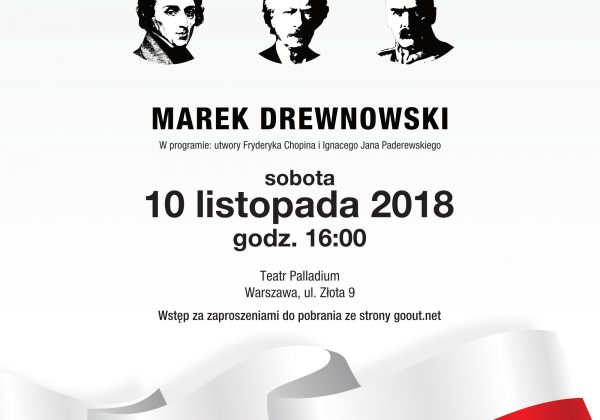 Recital fortepianowy „Klasycznie Niepodległa”  z okazji 100-lecia Odzyskania Niepodległości